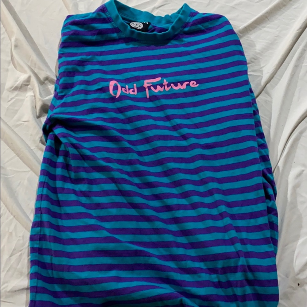 Odd future shirt, blue and purple, large